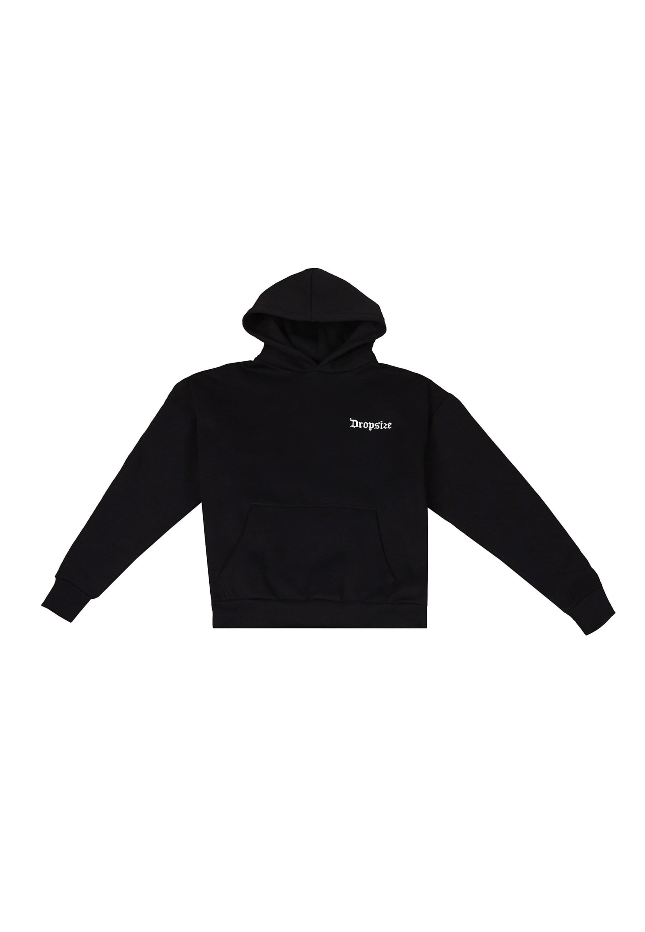 Dropsize Sweatshirt 'Enemies' in Schwarz: Vorderseite