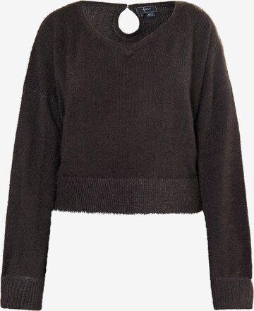 Pull-over faina en marron : devant