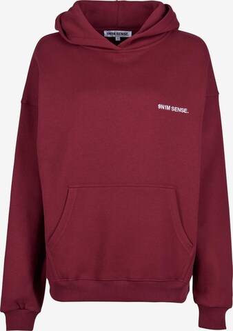 9N1M SENSE Sweatshirt 'Essential' in Rot: predná strana