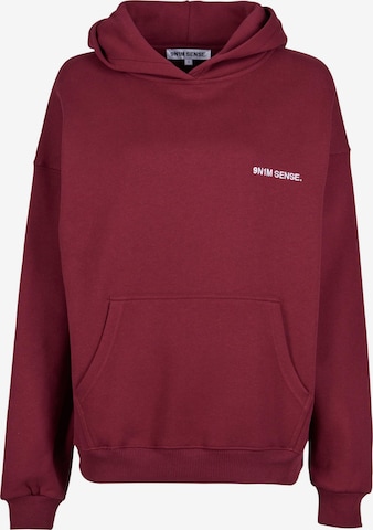 9N1M SENSE Sweatshirt 'Essential' in Rood: voorkant