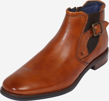 bugatti Chelsea boots 'Malco' in Bruin: voorkant