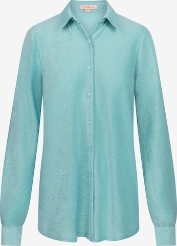Moda Minx Bluse 'Lumiere' in Blau: Vorderseite