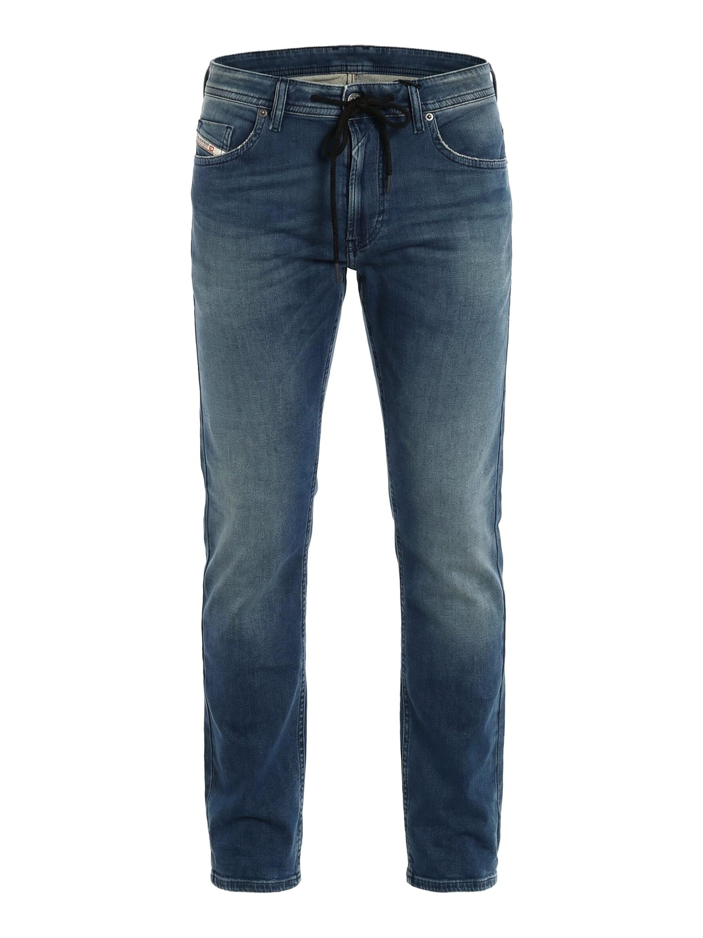 DIESEL Jeans 'THOMMER JOGGJEANS Superstretch & Supersoft' in Blauw: voorkant