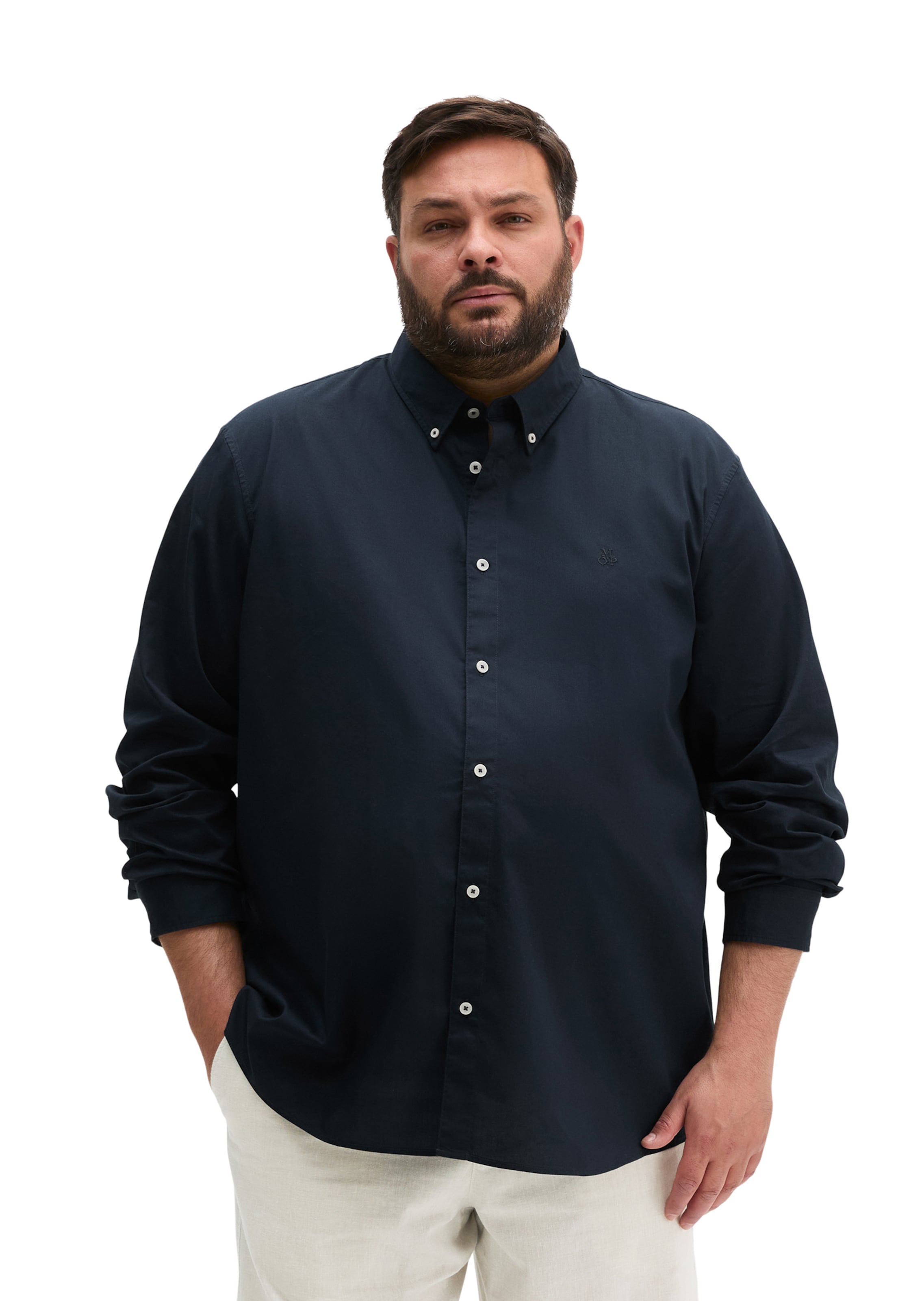 Marc O'Polo Regular fit Button Up Shirt in Blue: front