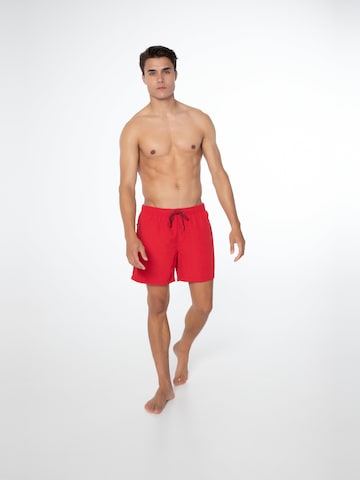 PROTEST Badeshorts 'FASTER' in Rot