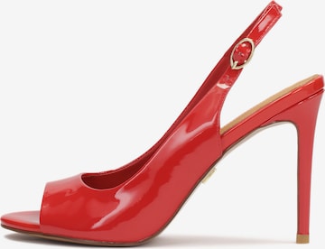 Sandalo di Kazar in rosso: frontale