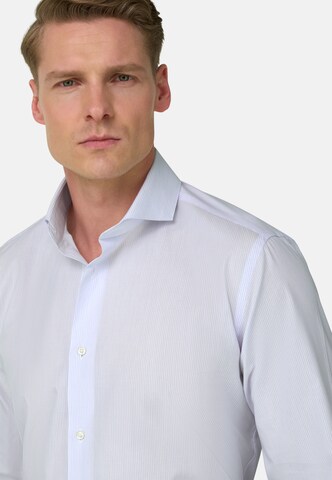 Boggi Milano Slim fit Overhemd in Blauw