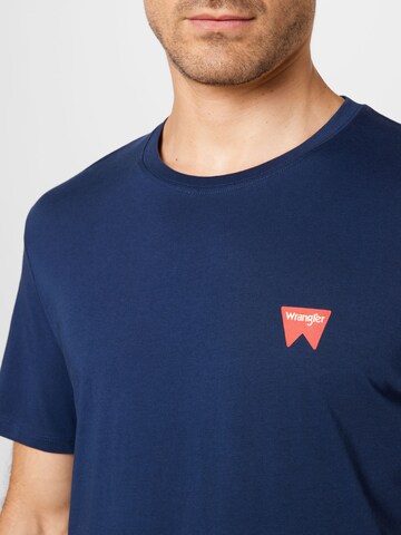 WRANGLER T-Shirt in Blau