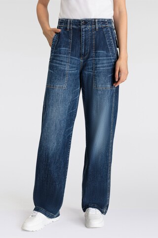 Herrlicher Wide Leg Jeans in Blau: Vorderseite