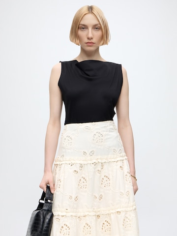 Gonna 'LENORA EYELET' di GUESS in beige