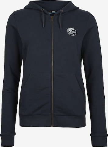 O'NEILL Zip-Up Hoodie in Blue: front