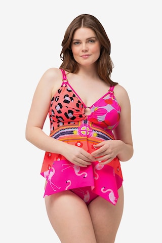 Ulla Popken Swimsuit in Pink: front