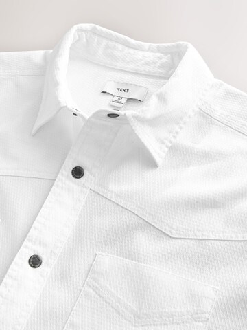 Next Regular fit Button Up Shirt in White