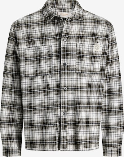 JACK & JONES Hemd in L in dunkelgrün / weiß, Produktansicht