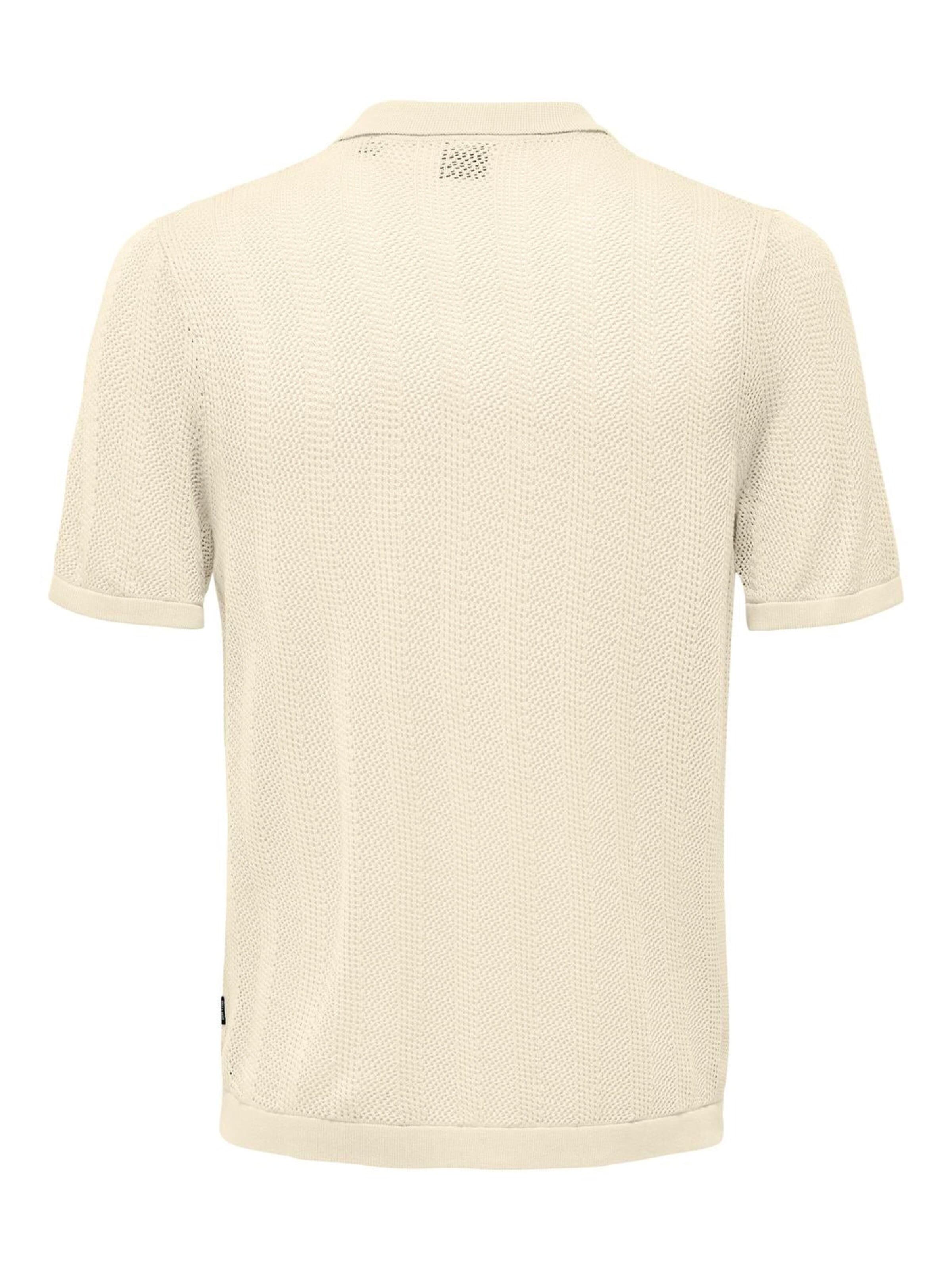 Only & Sons Knit cardigan in Beige