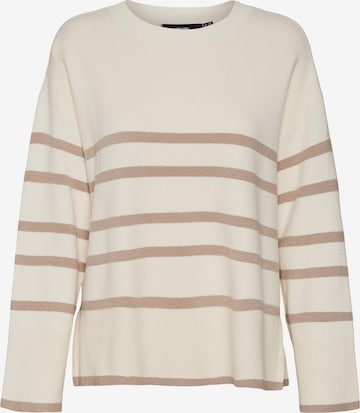 VERO MODA Trui 'SABA' in Beige: voorkant