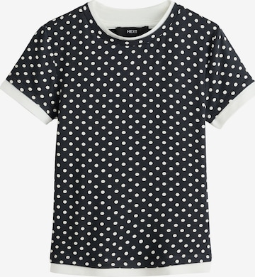 Tricou de la Next pe albastru: față