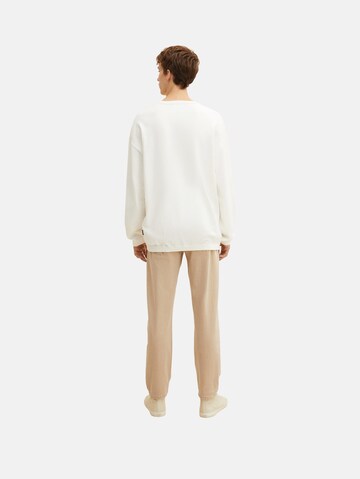 TOM TAILOR DENIM Pullover in Weiß