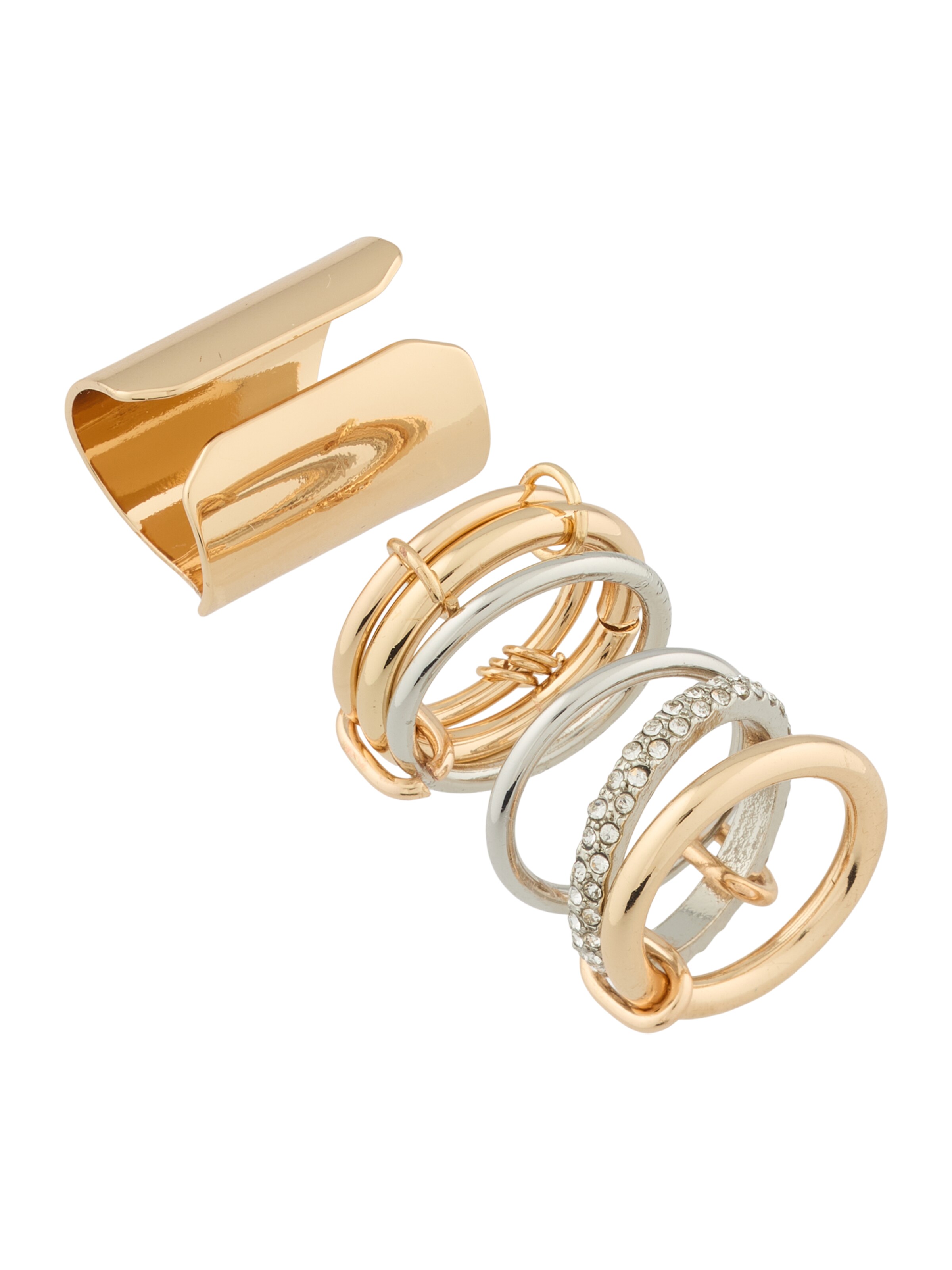 Anello Pull&Bear di colore oro / argento / trasparente, Visualizzazione prodotti