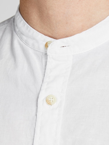 JACK & JONES Slim fit Button Up Shirt 'Summer' in White