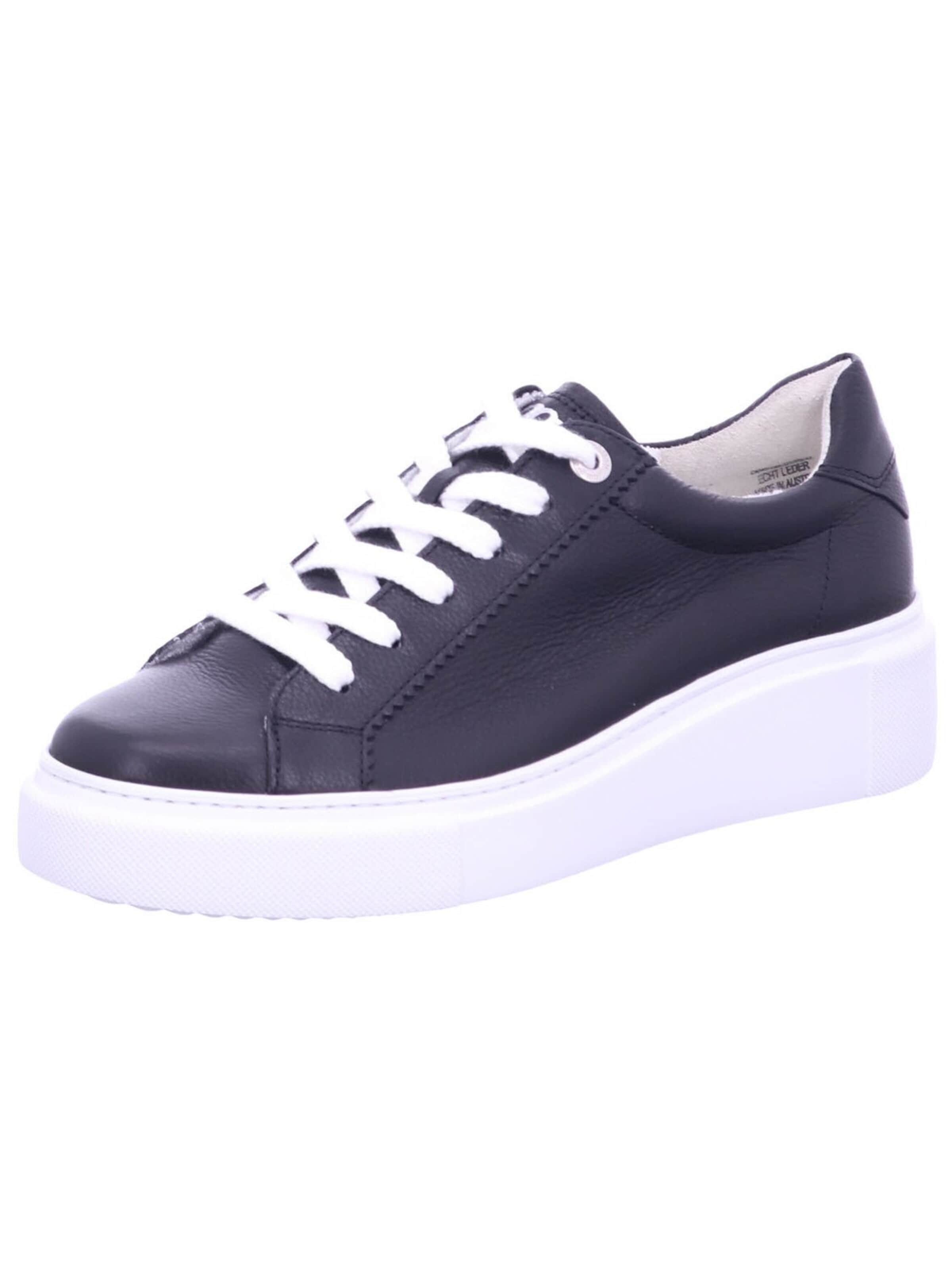 Paul Green Låg sneaker 'Sneaker Damen 5141-011 Glattleder in schwarz' i blå: framsida
