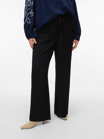 Vero Moda Curve Laiad sääred Püksid 'VMCJadina', värv must: eest vaates