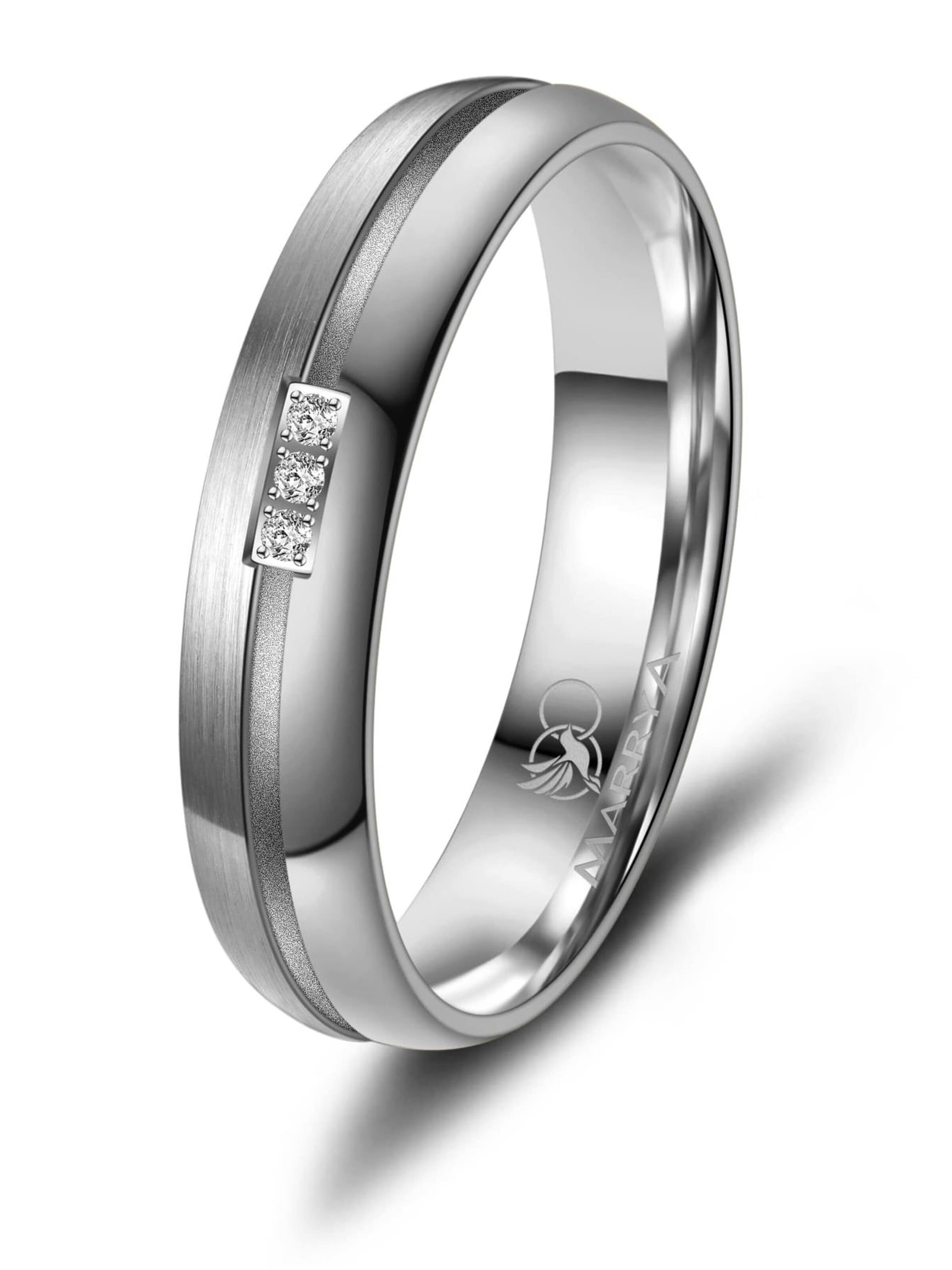 MARRYA Ring 'MARRYA TI-21 Ehering aus Titan'‌‌‌‌‌‌‌‌‌‌ in Silber