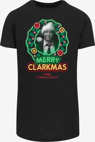 F4NT4STIC Shirt 'Merry Clarkmas' in Zwart: voorkant