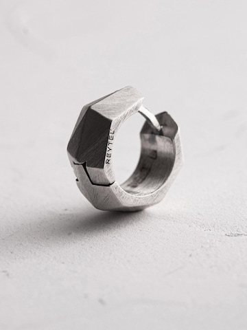 REYTEL Oorbel 'FACETS' in Zilver