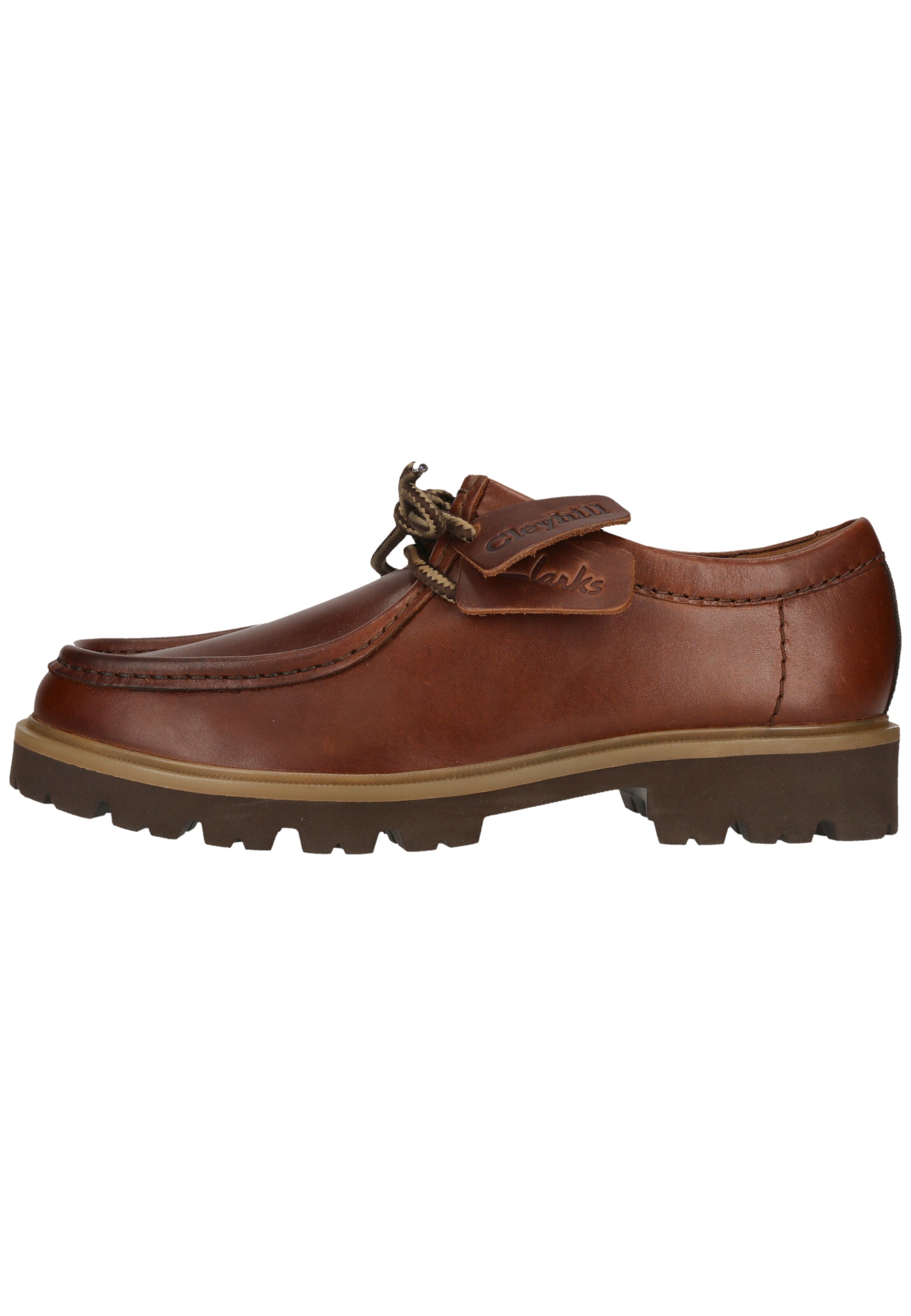 CLARKS Veterschoen 'Cleyhill Seam' in Bruin