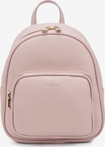 Zaino 'Zaino Donna Vegan Leather con Zip e Tasche Organizzate - Diana & Co' di Diana&Co. in rosa: frontale