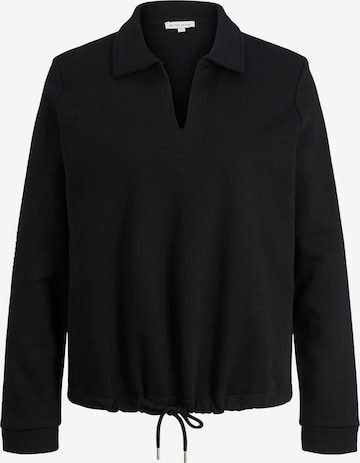 TOM TAILOR Sweatshirt in Black: front