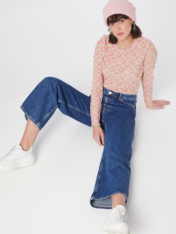 Monki Wide Leg Jeans in Blau