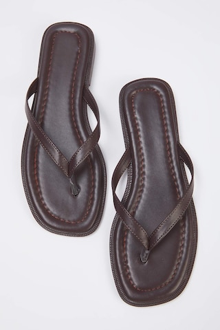 Trendyol - Sandalias de dedo en marrón