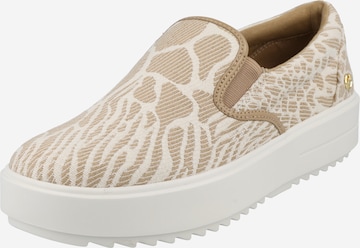 MICHAEL Michael Kors Slip-on 'EMMETT' σε μπεζ: μπροστά