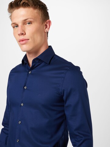 Michael Kors Slim fit Button Up Shirt in Blue