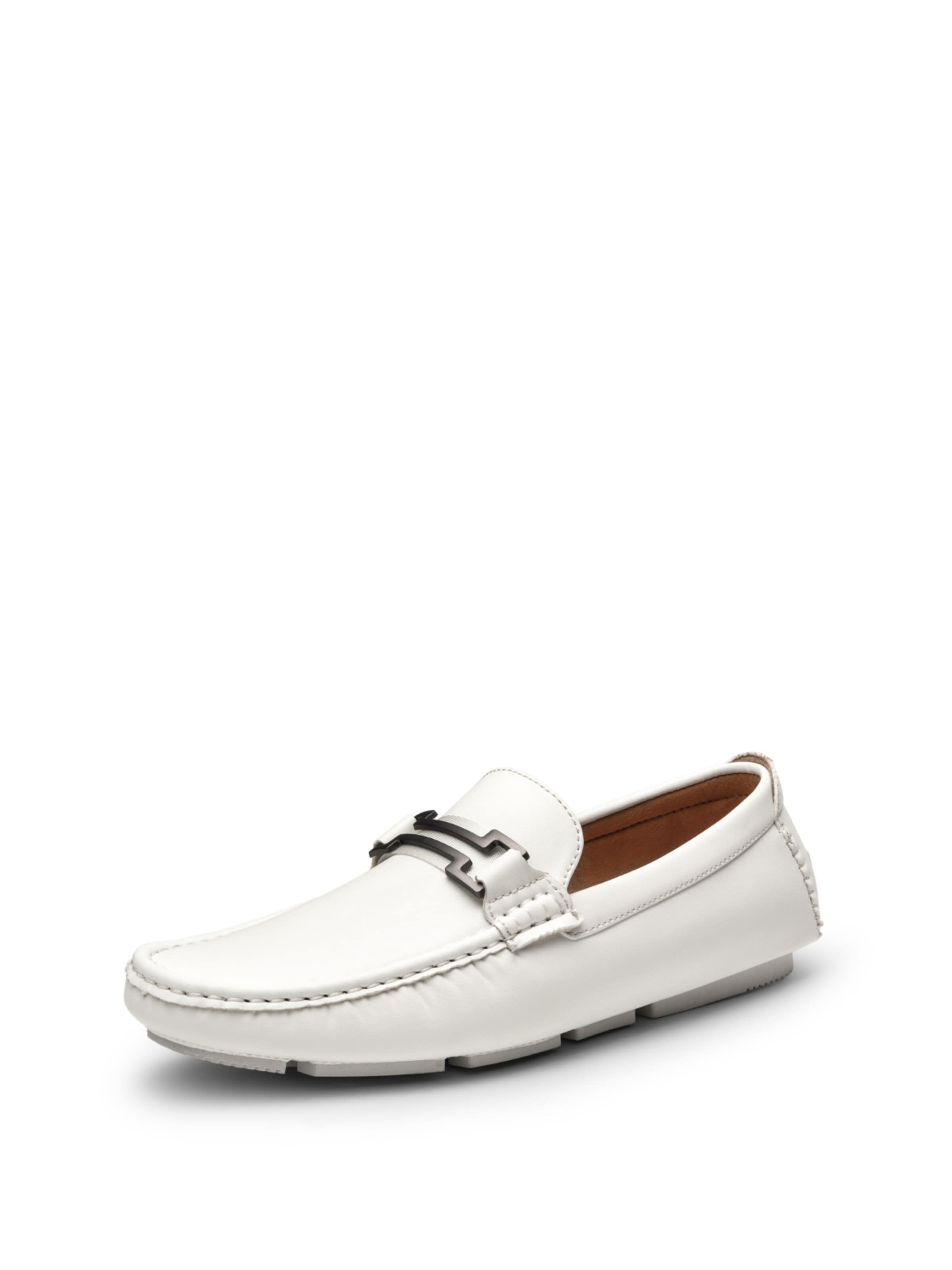 Slipper di Bruno Marc in bianco: frontale