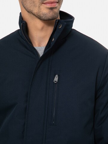 Parka mi-saison 'Broxburn' Threadbare en bleu