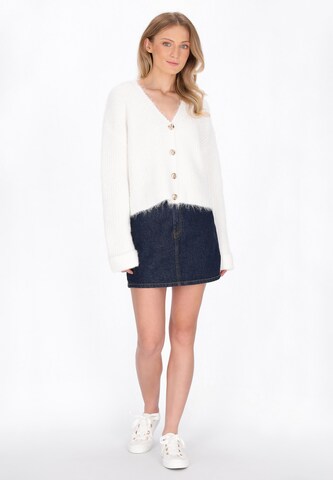 DreiMaster Maritim Knit cardigan in White
