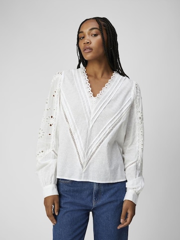 OBJECT - Blusa 'Ida' en blanco: frente