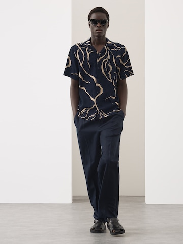 Marks & Spencer Regular fit Button Up Shirt in Blue