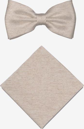 Real Guys Set Fliege mit Einstecktuch in One Size in beige, Produktansicht