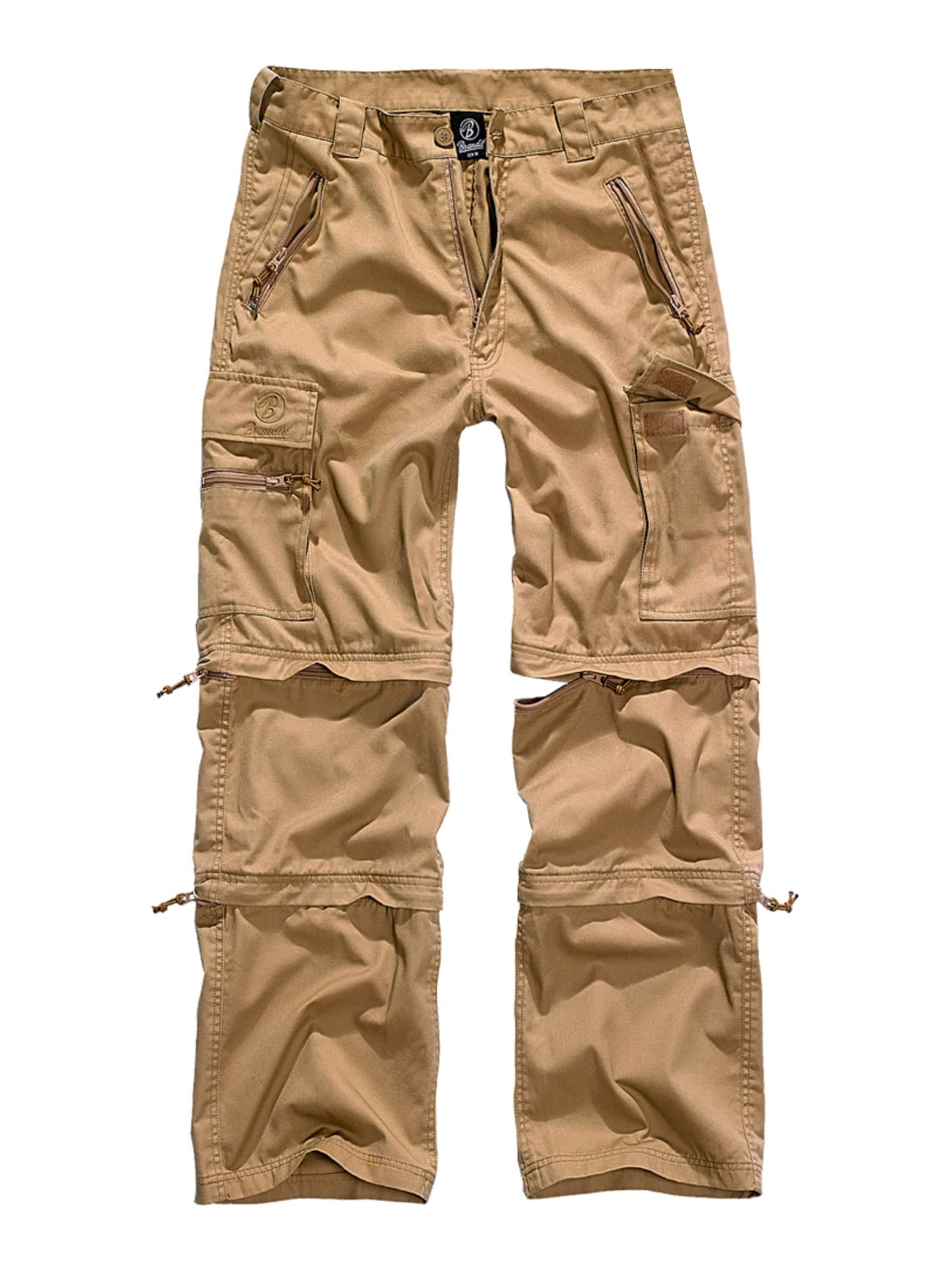 Regular Pantalon cargo 'Savannah' Brandit en beige : devant