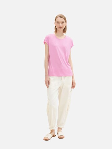 Maglietta di TOM TAILOR DENIM in rosa
