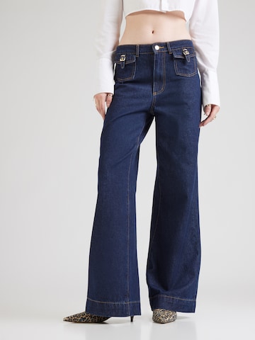 Hoermanseder Wide Leg Jeans in Blau: Vorderseite