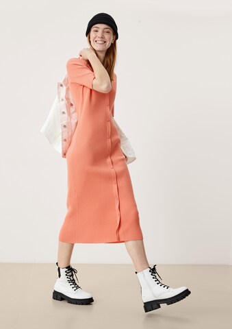 QS Kleid in Orange: Vorderseite