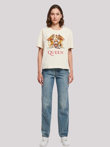 F4NT4STIC T-Shirt 'Queen Classic Crest' in Beige
