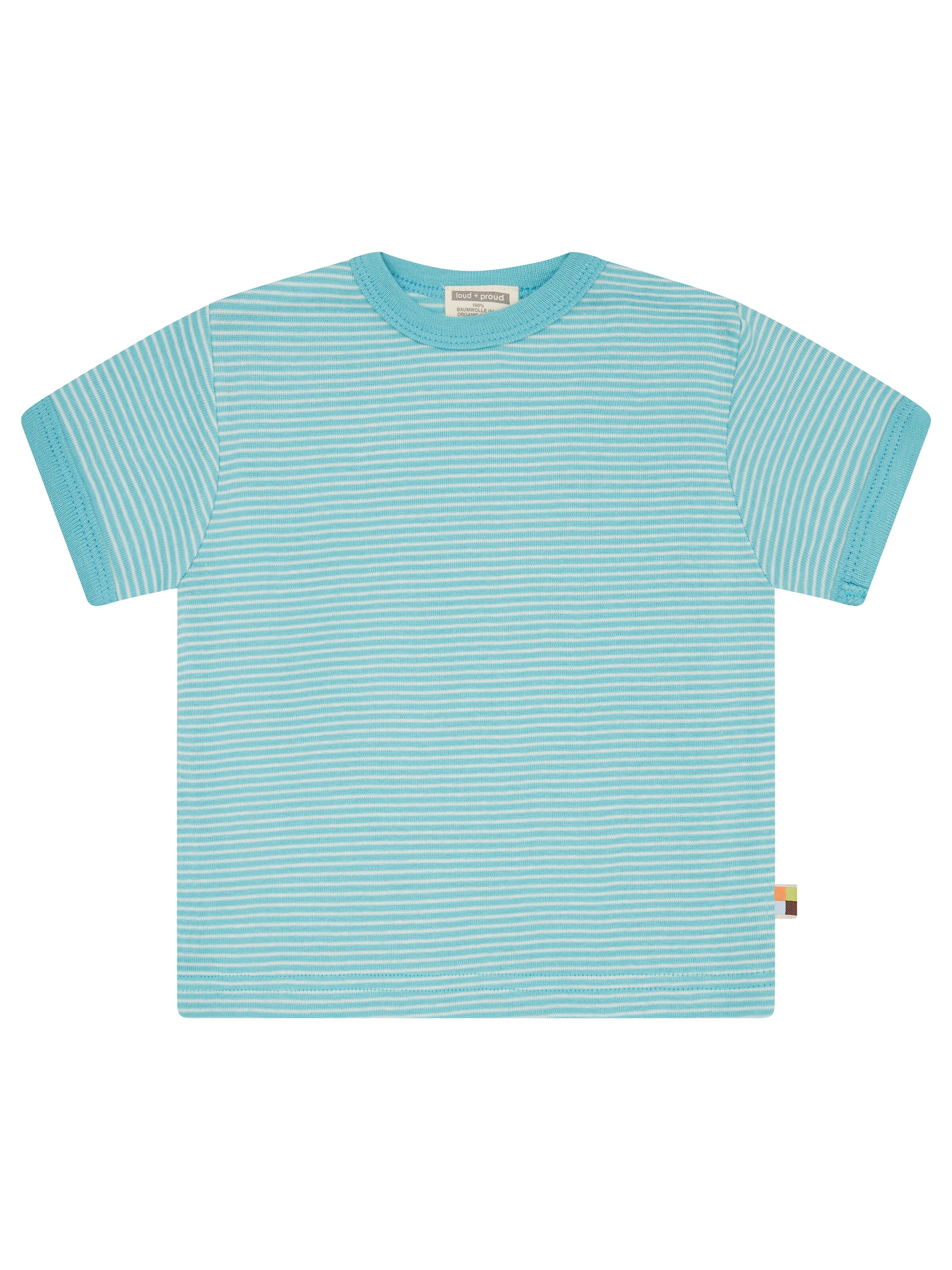 loud + proud Shirt 'T-Shirt Streifen' in Blue: front