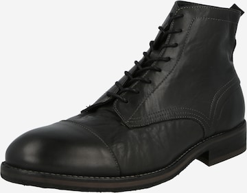 Hudson London Lace-Up Boots 'Palmer' in Black: front