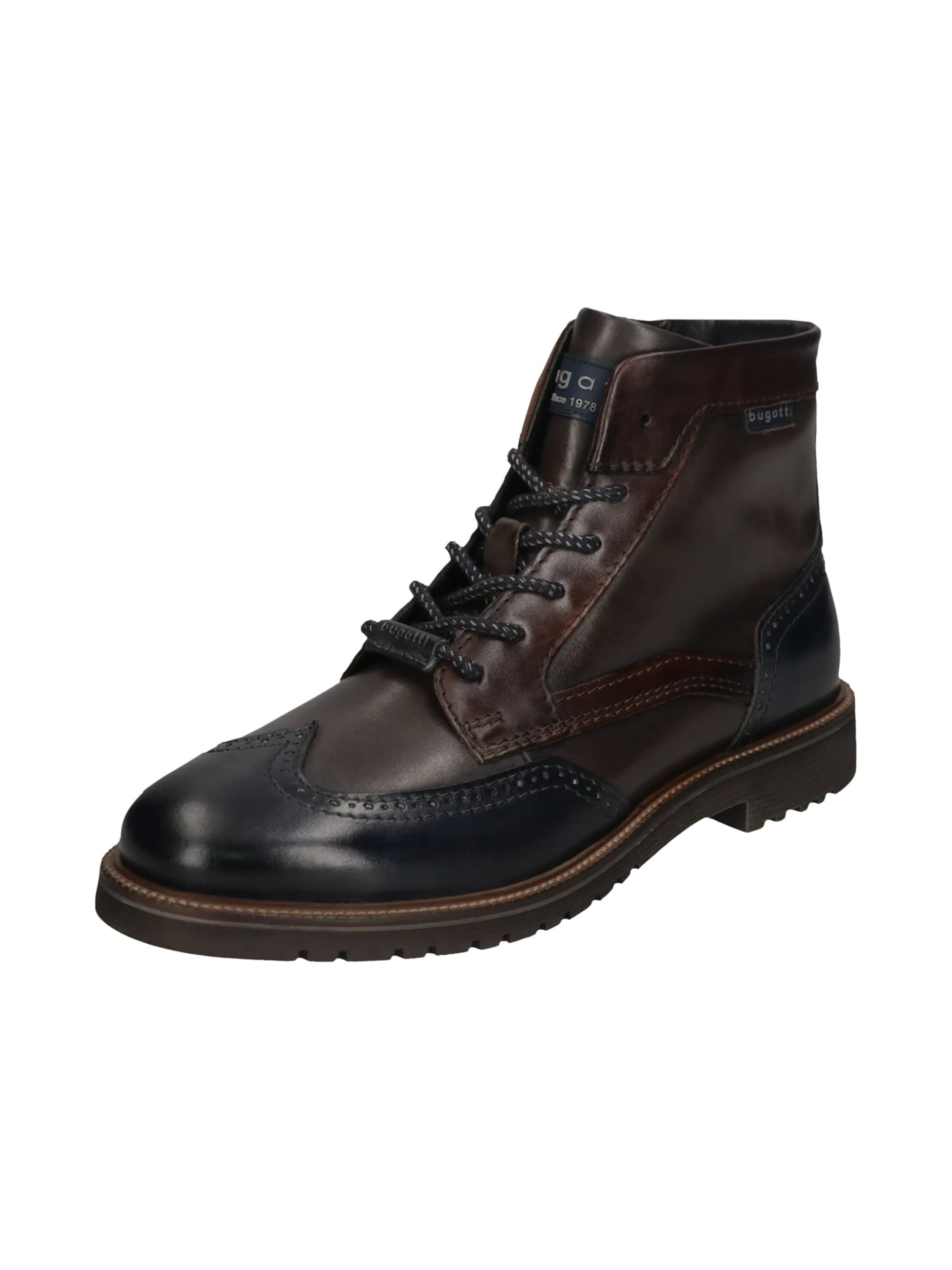 bugatti Ботинки на шнуровке в Коричневый: спереди